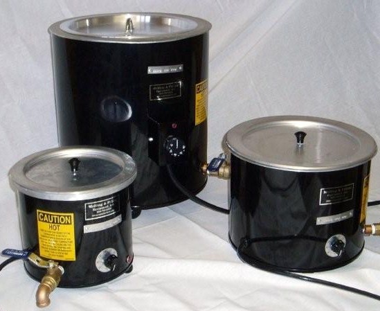 Direct Heat Melters Melting Tanks For wax oil soap melters.