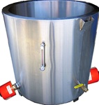 Professional water jacket melting tank for soap making.