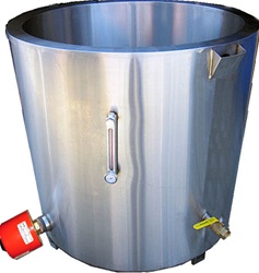 Professional commercial soap melting tank.